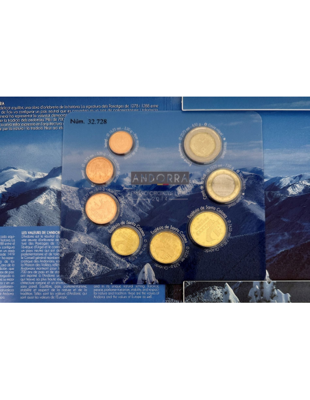 ANDORRE - Coffret Brillant Universel 2014 - Série officielle des Euro en BU
