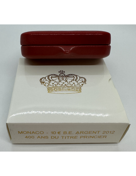 MONACO - 10 Euro 2012 en Argent - 400 ANS DU TITRE // Coffret BE (N°0931)