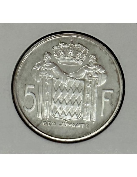 MONACO - 5 FRANCS 1960 (Rainier III) Monnaie en Argent // ESSAI