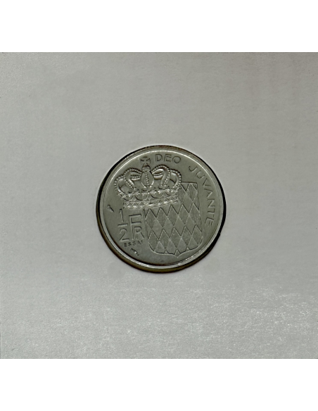 MONACO - 1/2 FRANC 1965 (Rainier III) Monnaie en Nickel // ESSAI