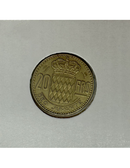 MONACO - 20 FRANCS 1950 (Rainier III) Monnaie en Cupro-Alu // ESSAI