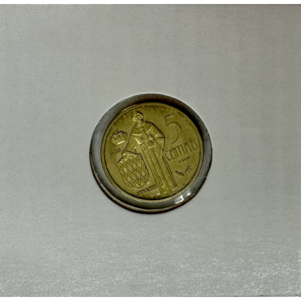 MONACO - 5 CENTIMES 1976 (Rainier...