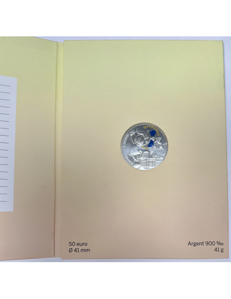 France - 50 Euro 2018 (La France) Monnaie Colorisée en Argent // Mickey