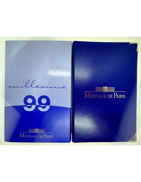 France - Coffret Belle Epreuve 1999 - Série des 8 pièces françaises en Euro (BE)