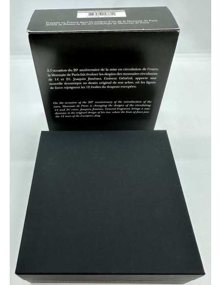 QUADRIPTYQUE (2 x 2 EURO + 2 x 1 EURO) 20 ANS DE L'EURO // BE 2022