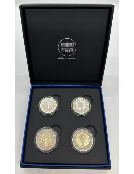 QUADRIPTYQUE (2 x 2 EURO + 2 x 1 EURO) 20 ANS DE L'EURO // BE 2022