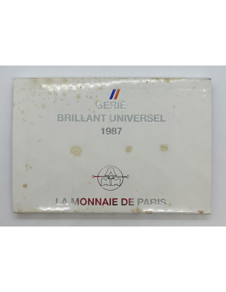FRANCE - Coffret BU 1987 - La Monnaie de Paris // Série BRILLANT UNIVERSEL