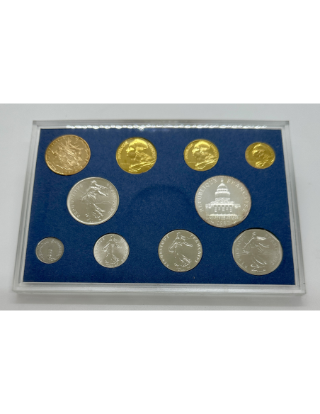 FRANCE - Coffret BU 1987 - La Monnaie de Paris // Série BRILLANT UNIVERSEL