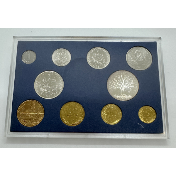 FRANCE - Coffret BU 1987 - La Monnaie...