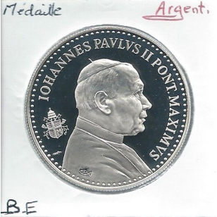 MEDAILLE EN ARGENT - JEAN PAUL II - XXème SIECLE //...