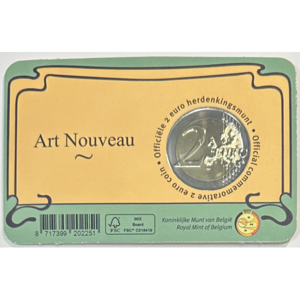 BELGIQUE - 2 EURO 2023 - ART NOUVEAU...