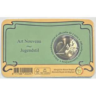 BELGIQUE - 2 EURO 2023 - ART NOUVEAU // COIN CARD... 2