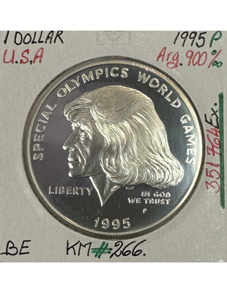 ETATS-UNIS - USA - 1 DOLLAR 1995 P - Pièce de Monnaie en argent // BE (REF 1)