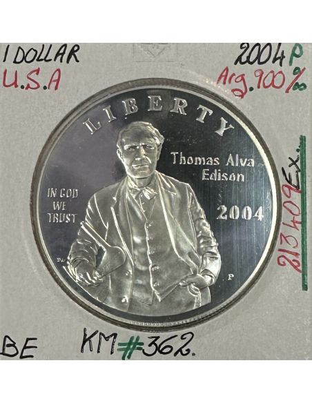 ETATS-UNIS - USA - 1 DOLLAR 2004 P - Pièce de Monnaie en argent // BE (REF 1)