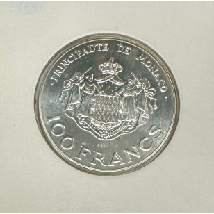 MONACO - 100 FRANCS 1982 (Rainier III et Albert) Monnaie... 2