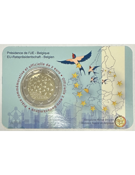BELGIQUE - 2 EURO 2024 - PRESIDENCE DE L'UE // COIN CARD