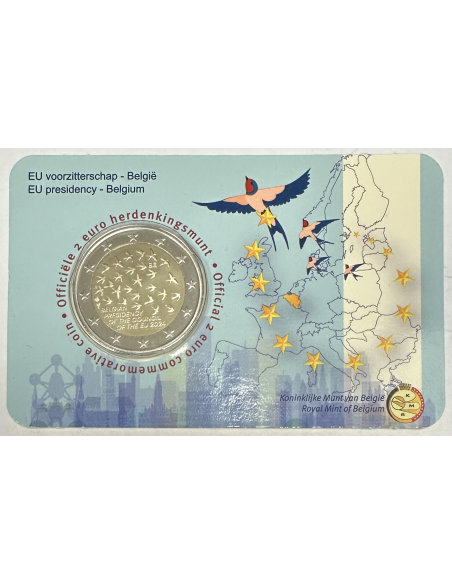 BELGIQUE - 2 EURO 2024 - PRESIDENCE DE L'UE // COIN CARD (NEERLANDAIS)