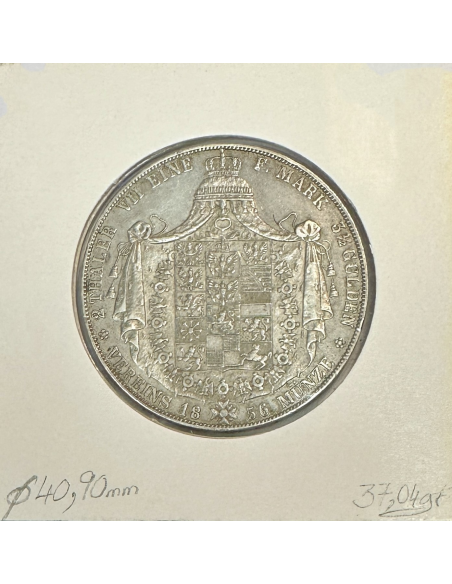 ALLEMAGNE (PRUSSE) 2 THALER (3-1/2 GULDEN) - 1856 A - Monnaie en Argent // TTB