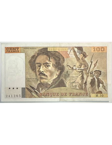 100 FRANCS DELACROIX (1979) M.10 - Billet de banque // Qualité : TTB