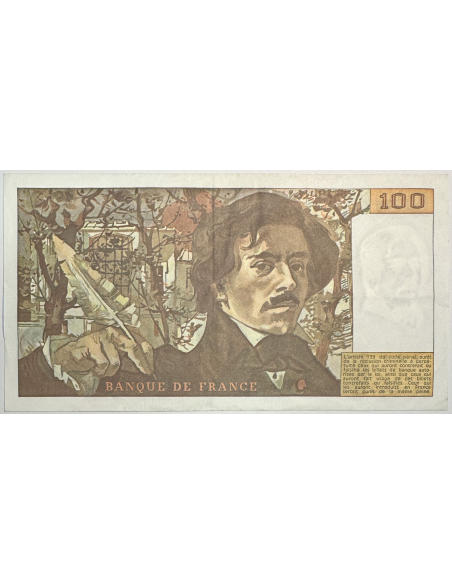 100 FRANCS DELACROIX (1979) M.10 - Billet de banque // Qualité : TTB