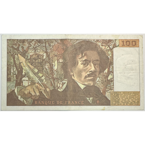 100 FRANCS DELACROIX (1980) Z.38 -...
