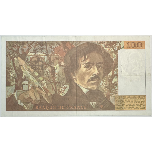 100 FRANCS DELACROIX (1991) S.205 -...