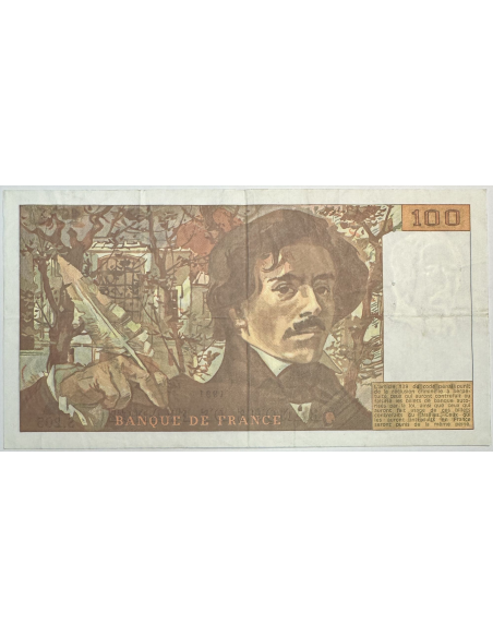 100 FRANCS DELACROIX (1991) S.205 - Billet de banque // Qualité : TB