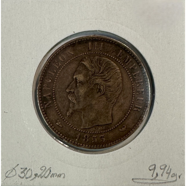 MODULE DE 10 CENTIMES NAPOLEON III...