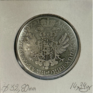 AUTRICHE (PAYS-BAS) - 1/2 KRONENTHALER - 1774 - Pièce de... 2