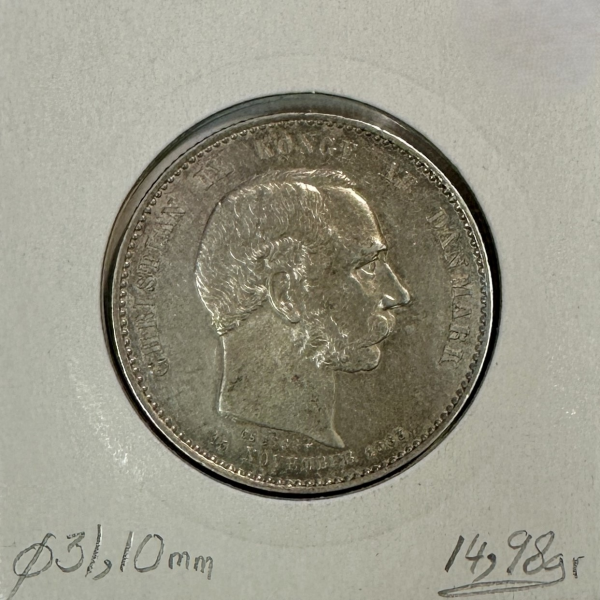 DANEMARK - 2 KRONER 1888 - Pièce de...