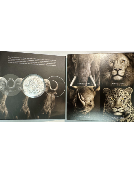 AFRIQUE DU SUD - 5 RAND - Pièce Commémorative en Argent (2021) BUFFALO (BU)