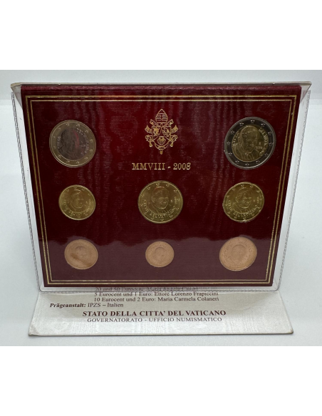 Vatican - Coffret Brillant Universel 2008 - Série officielle complète des Euro