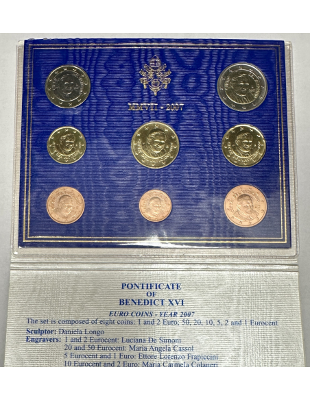 Vatican - Coffret Brillant Universel 2007 - Pontificat du Pape Benoît XVI