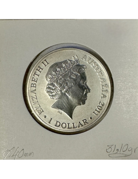 AUSTRALIE - 1 DOLLAR - 2011 - Pièce de Monnaie en ARGENT // Qualité : NEUVE