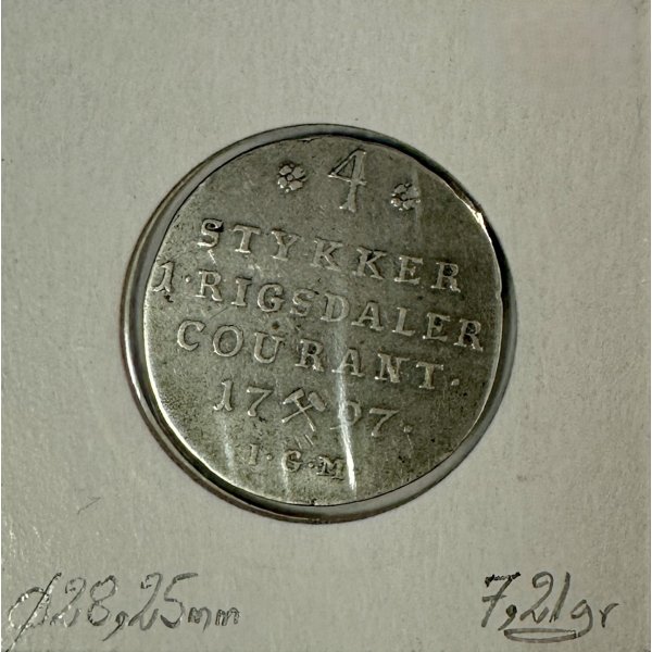 NORVEGE - 1/5 SPECIE DALER 1797 -...