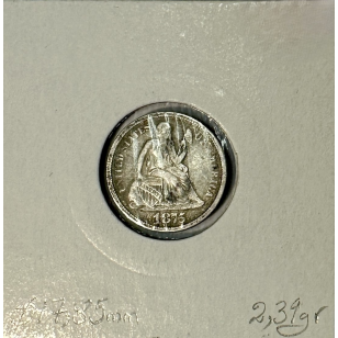 ETATS-UNIS - USA - 1 DIME 1875CC - Pièce de Monnaie en... 2