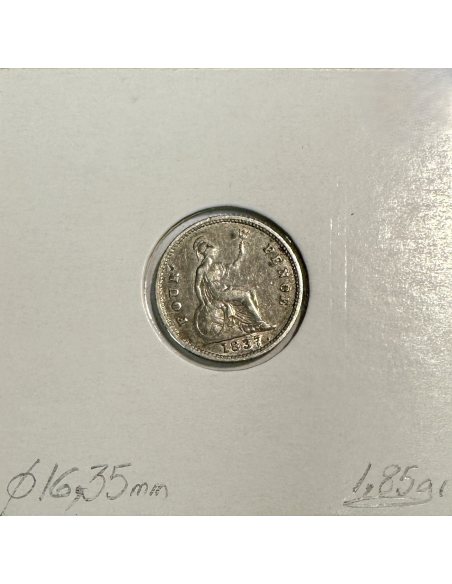 ROYAUME-UNI / GRANDE BRETAGNE (4 Pence 1837) Monnaie en Argent // TTB (REF 1)