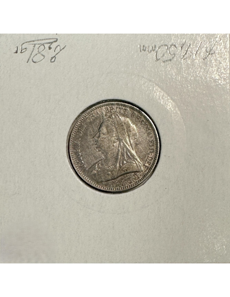 ROYAUME-UNI / GRANDE BRETAGNE (6 Pence 1893) Monnaie en Argent // Qualité : TTB