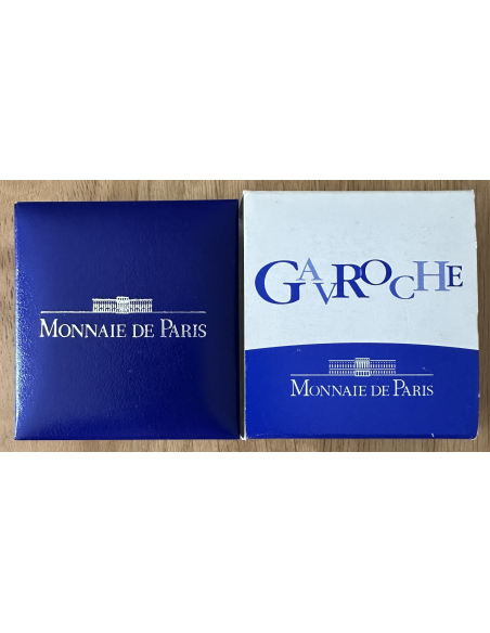 1 EURO 1/2 EN ARGENT - COFFRET BE 2002 - GAVROCHE - LES MISERABLES