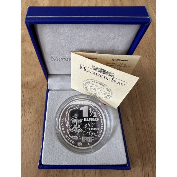 1 EURO 1/2 EN ARGENT - COFFRET BE...