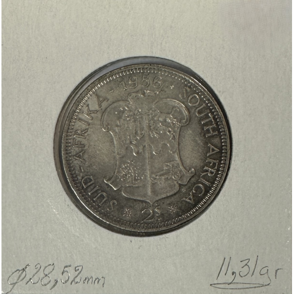 AFRIQUE DU SUD - 2 SHILLING (1956)...