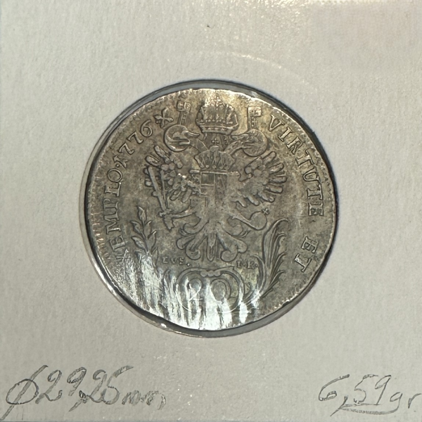 AUTRICHE - 20 KREUZER 1776 - Pièce de...