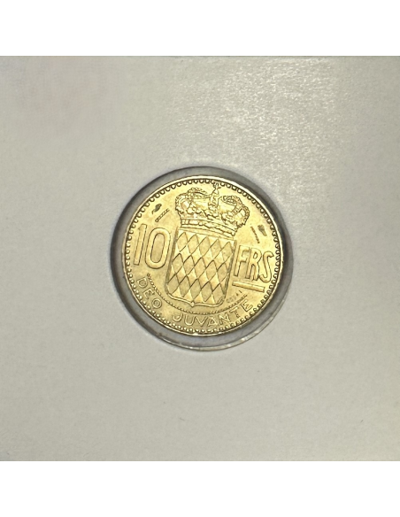 MONACO - 10 FRANCS 1950 (Rainier III) Monnaie en Cupro-Alu // ESSAI