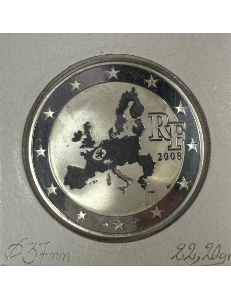 1 EURO 1/2 EN ARGENT (2008) - LE PARLEMENT EUROPEEN // BE