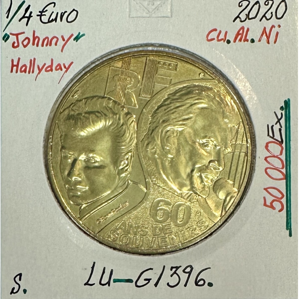 1/4 EURO DE LA FRANCE (2020) JOHNNY...