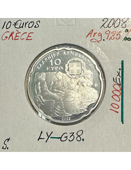 Grèce - 10 Euro Commémorative 2008 // Qualité : SUP