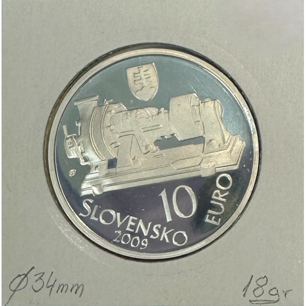 SLOVAQUIE - 10 EURO EN ARGENT - Aurel...