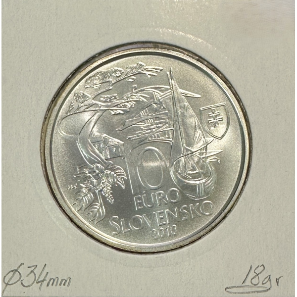 SLOVAQUIE - 10 EURO EN ARGENT - 2010...