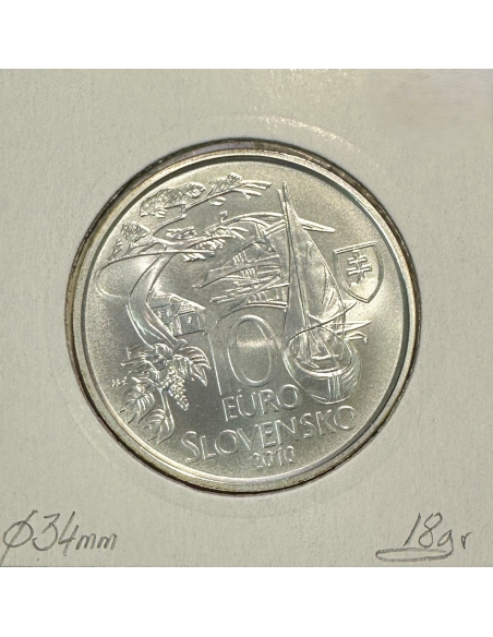SLOVAQUIE - 10 EURO EN ARGENT - 2010 // Qualité : SUP