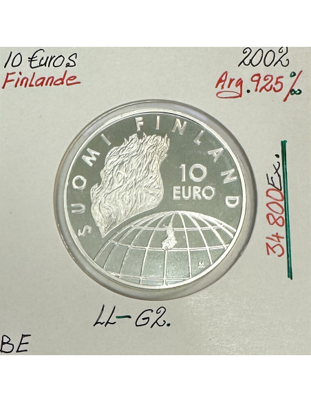 FINLANDE - 10 EURO 2002 // Pièce de Monnaie en Qualité : BE